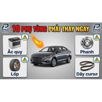10 PHỤ TÙNG Ô TÔ CẦN THAY THẾ NGAY NẾU KHÔNG MUỐN "NẰM ĐƯỜNG" GIỮA ĐÊM