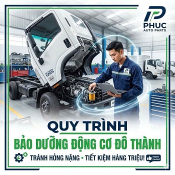 BÍ QUYẾT TRÁNH "NẰM ĐƯỜNG" & TIẾT KIỆM CHI PHÍ TỐI ĐA TRONG QUY TRÌNH BẢO DƯỠNG ĐỘNG CƠ XE TẢI ĐÔ THÀNH
