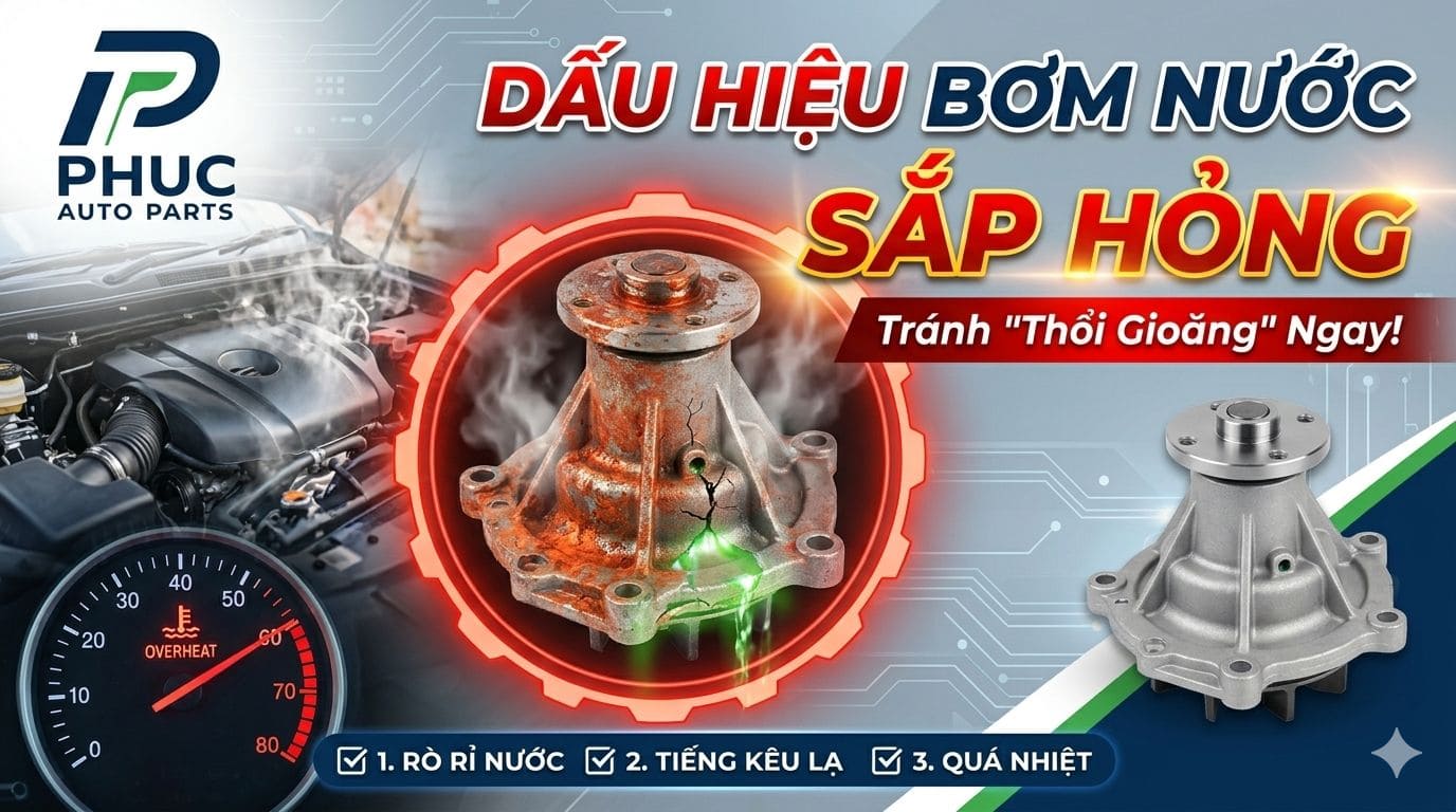 7 DẤU HIỆU BƠM NƯỚC Ô TÔ SẮP HỎNG ĐỪNG ĐỂ THỔI GIOĂNG MỚI HỐI HẬN!