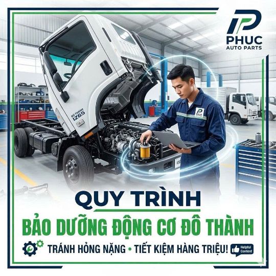 Bí Quyết Tránh "Nằm Đường" & Tiết Kiệm Chi Phí Tối Đa trong Quy Trình Bảo Dưỡng Động Cơ Xe Tải Đô Thành